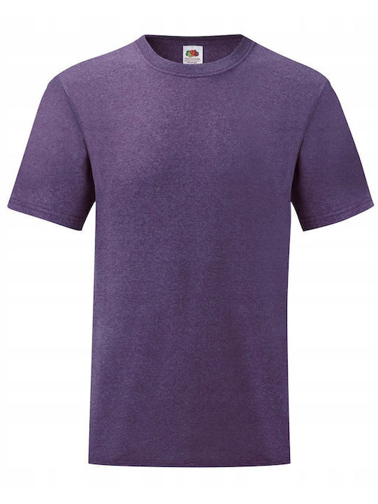 Fruit of the Loom Valueweight Unisex Short Sleeve Promotional T-Shirt Heather Purple