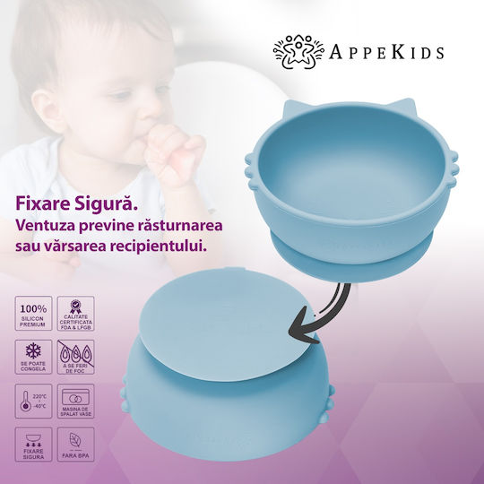 AppeKids Bol pentru copii din silicon Turcoaz
