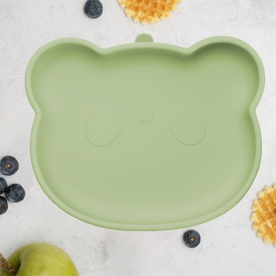 AppeKids Baby Food Plate made of Silicone Green