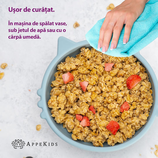 AppeKids Bol pentru copii din silicon Turcoaz