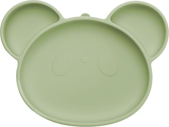AppeKids Kinderteller aus Silikon Grün