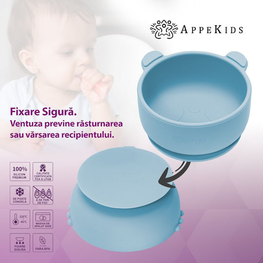 AppeKids Kinderessschale aus Silikon Türkis