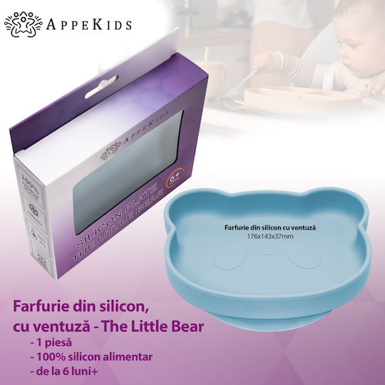 AppeKids Kinderteller aus Silikon Türkis
