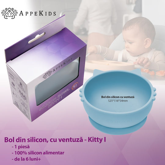 AppeKids Bol pentru copii din silicon Turcoaz
