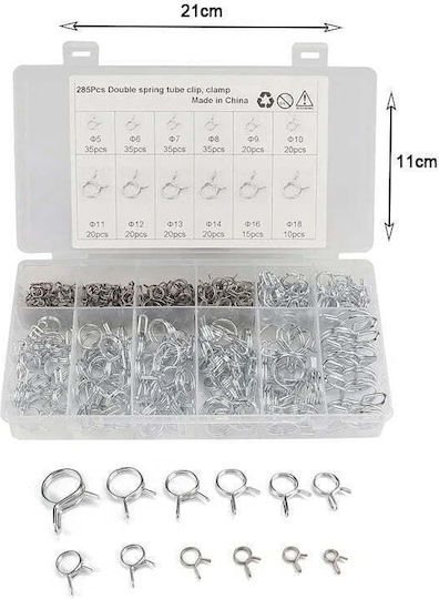 Double Spring Tube Clip 285pcs 15314-4 – Double Spring Tube Clip 285pcs Z696003