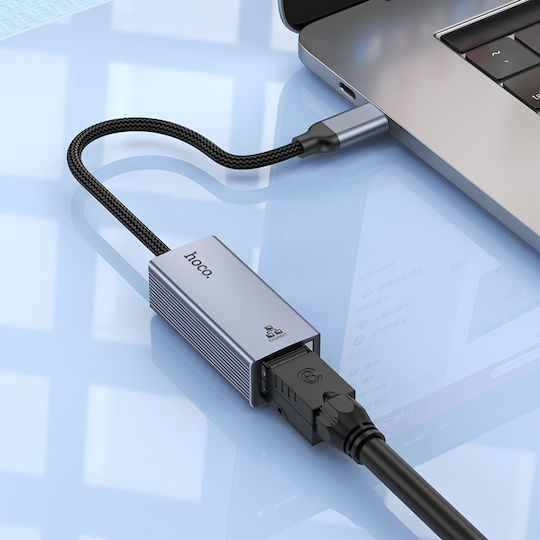 Hoco UA37 Network Adapter USB-C with Wired Gigabit Ethernet Connection