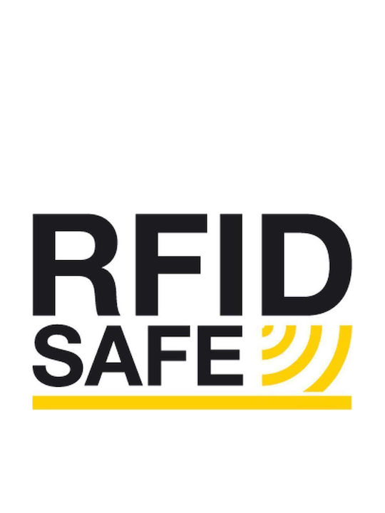 Δερμάτινο Ανδρικό Πορτοφόλι Καρτών με RFID Μαύρο