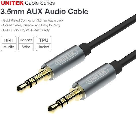 Unitek Y-c926abk 3.5mm To 3.5mm Audio Cable 1.0m