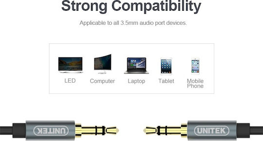 Unitek Y-c926abk 3.5mm To 3.5mm Audio Cable 1.0m