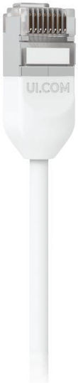 Ubiquiti U/UTP Cat.6a (Gigabit) Καλώδιο Δικτύου Ethernet εξωτερικού χώρου 8m Λευκό