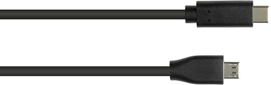3M USB 2.0 Cable USB-C male - USB-A Μαύρο 3m GC-M0124