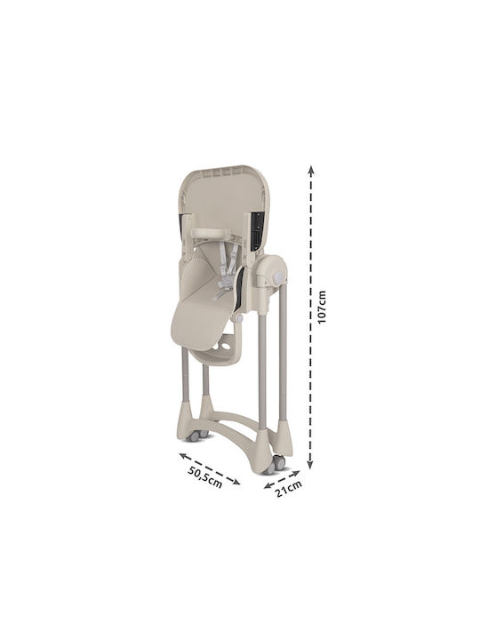 Lorelli Tummy Time Foldable Baby Highchair With Adjustable Height Green