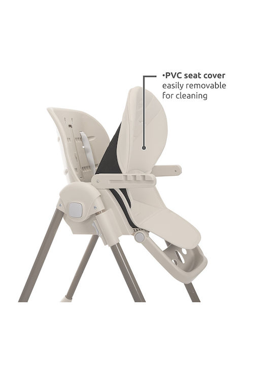 Lorelli Tummy Time Foldable Baby Highchair With Adjustable Height Green