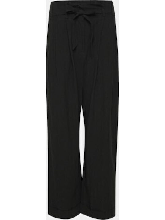 Damen Stoff Hose Black