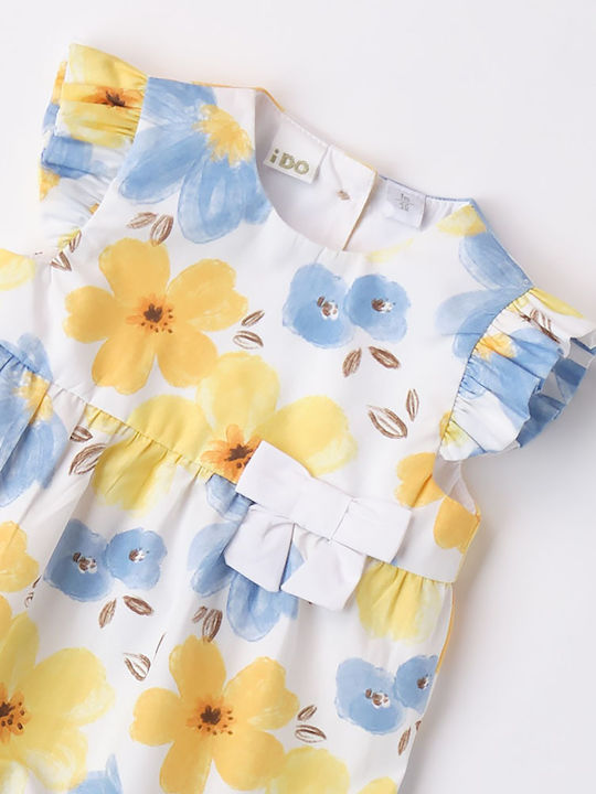 iDO Babystrampler Kurzärmelig White-yellow
