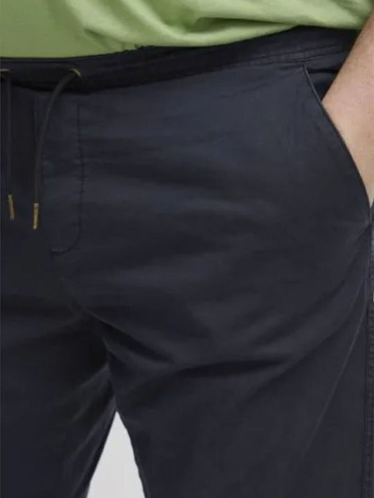 Trousers Chino Elastic Blue Navy