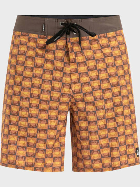 18 Surfsilk Straight Leg Мъжки Бански Борд Шорти Кафяв