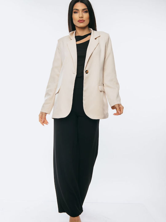 Dress Up Blazer pentru femei Sacou Beige
