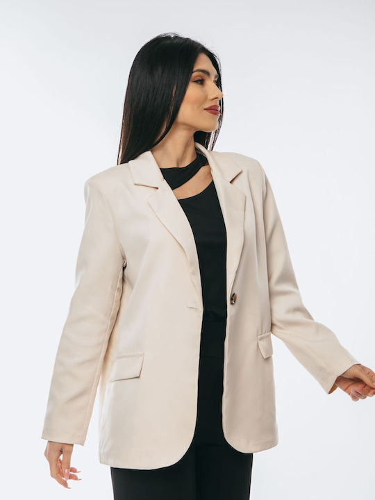 Dress Up Blazer pentru femei Sacou Beige