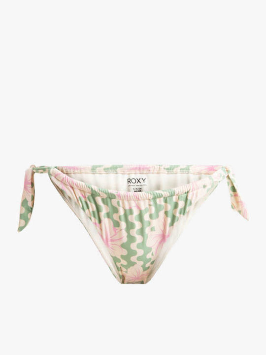 Hibiscus Daze Bikini Slip με Κορδονάκια Hibiscus
