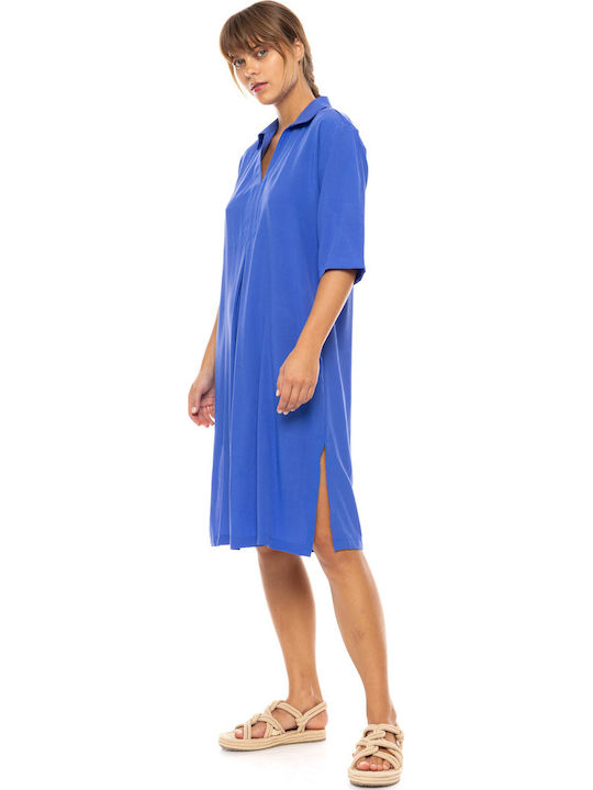 Women's Beachdress Pink Label Dress Ultra Violet Regular Fit Viscose