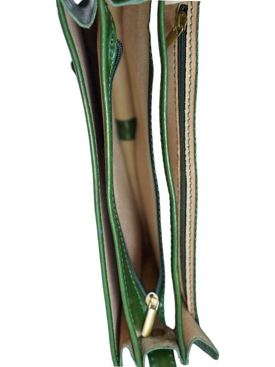 Leather Women's Bag Shoulder Green