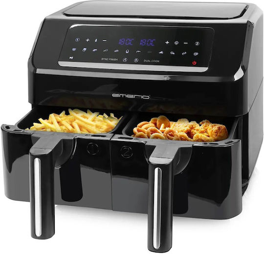 Emerio Friteuză cu aer cu Wi-Fi & Coș Detașabil Dublu 6lt Negru AF-130376.1