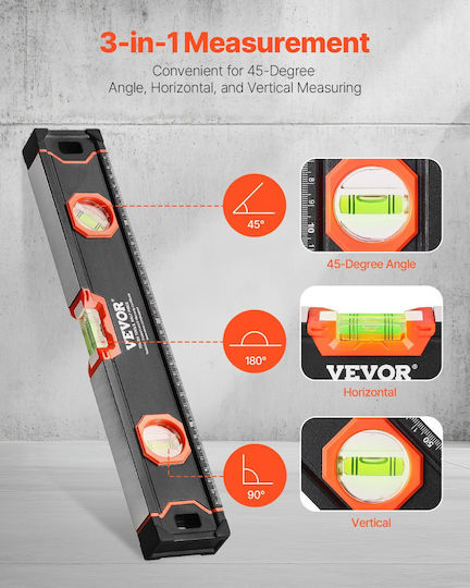 Vevor JXSPC78INCH401BF2V0 Wasserwaage Aluminium Magnetisch