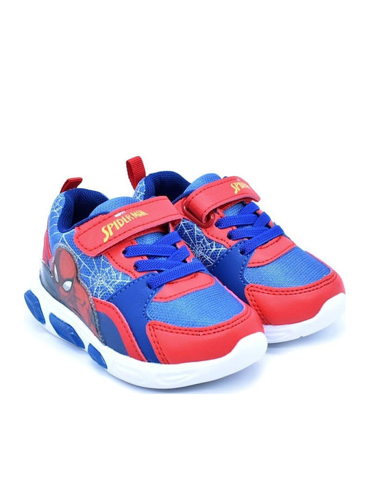 Kids Sneakers with Scratch & Lights Red