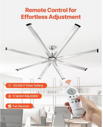 Vevor Ventilator De Tavan 213cm Argintiu