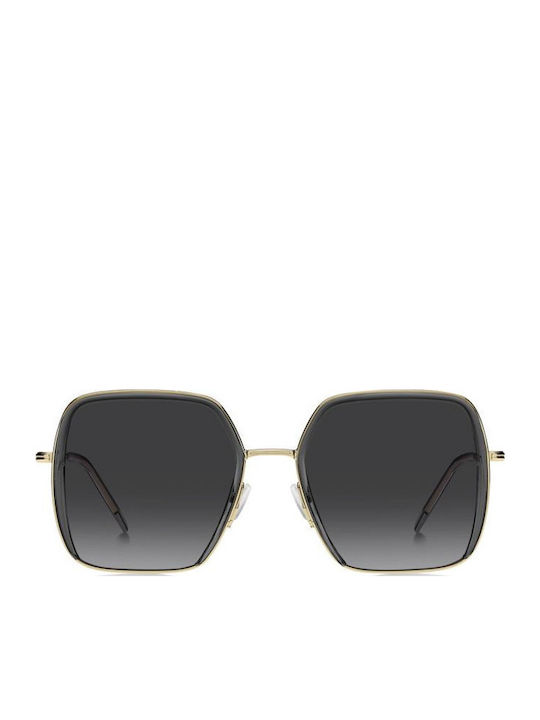 Boss Women's Sunglasses with Gold Metal Frame and Gray Gradient Lens BOSS 1783/S FT39O