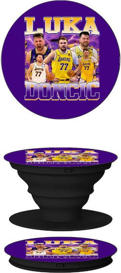 Luka Doncic Basketball Phone Holders Stand Black Mobile Hand Grip