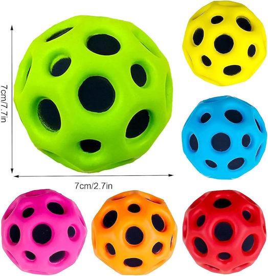 Poudya Bouncy Moon Ball Kids Crazy Ball Orange 15cm.