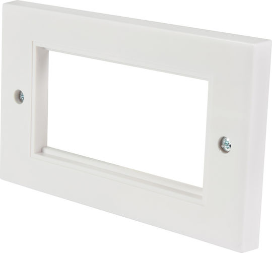 Av Link Wall Plate Frame Double 4 Modules 122.505uk
