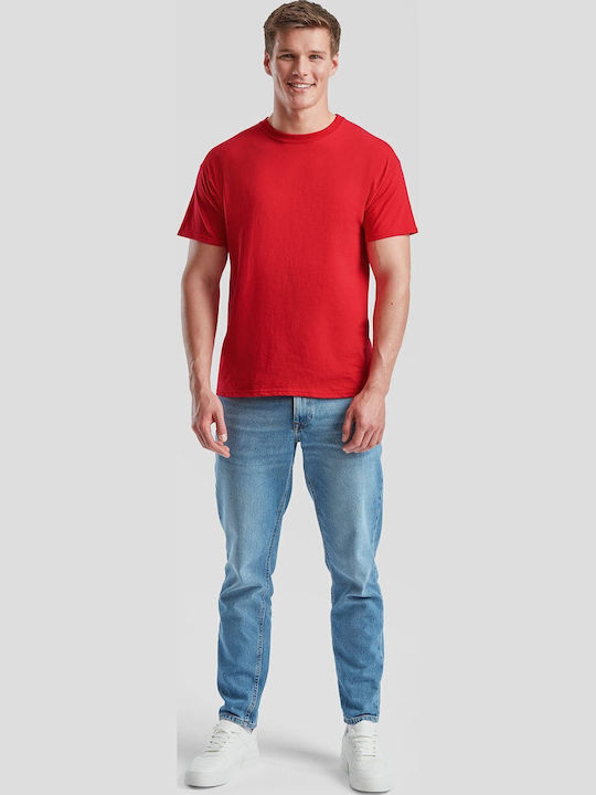 Fruit of the Loom Original Unisex Short Sleeve Promotional T-Shirt red