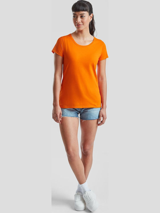 Fruit of the Loom Valueweight Women's Short Sleeve Promotional T-Shirt Orange