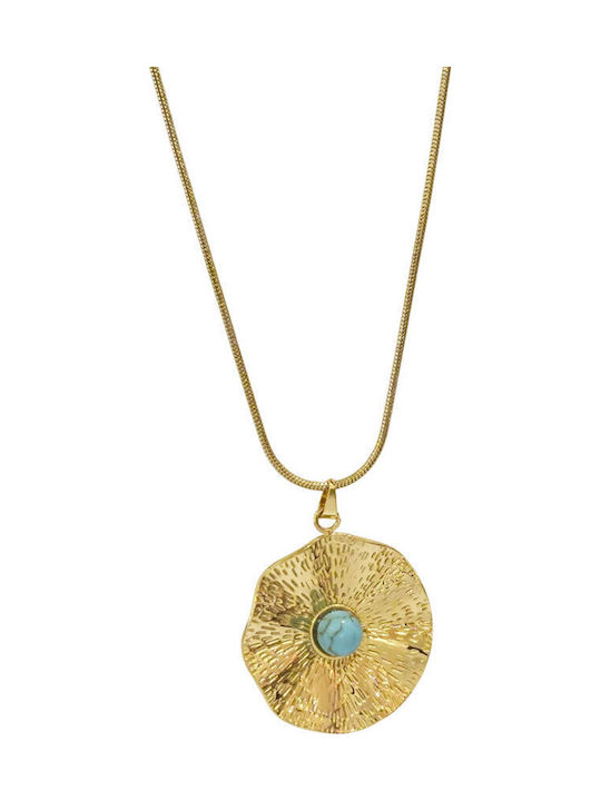 Necklace From Gold Plated Steel Necklace From Gold Plated Steel