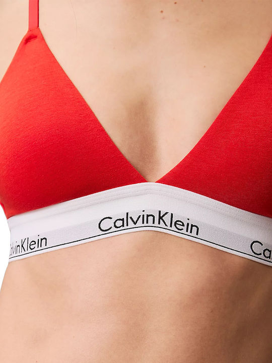 Calvin Klein Lined Triangle Bralette Women Calvin Klein Κοκκινο Λευκο 000qf5650e-vo3