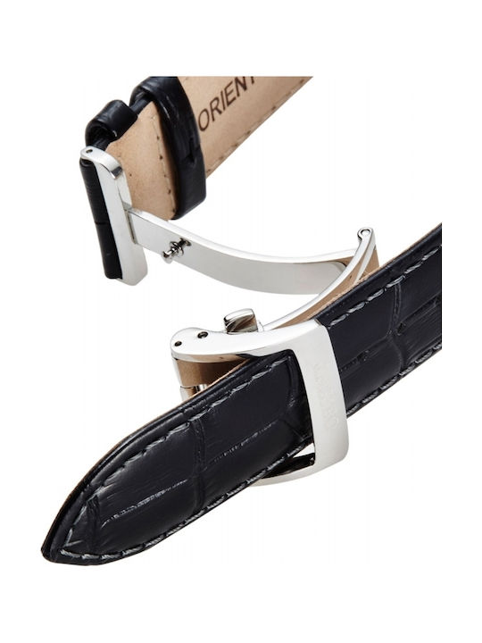 Orient Men's Watch 42.5mm Automatic with Black Leather Strap