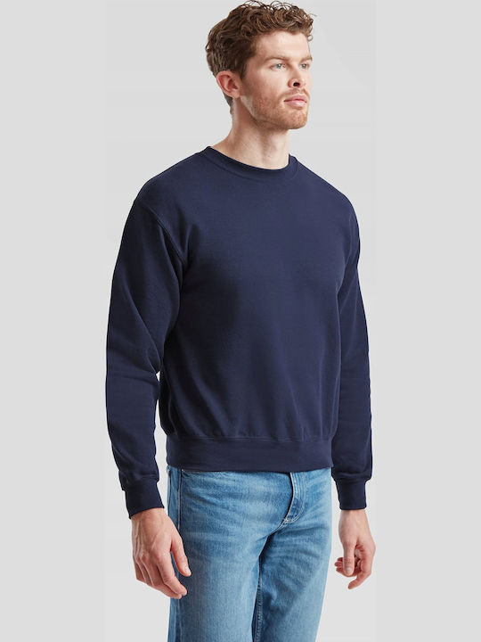 Fruit of the Loom Set-in Ανδρικό Διαφημιστικό Φούτερ Μακρυμάνικο Navy