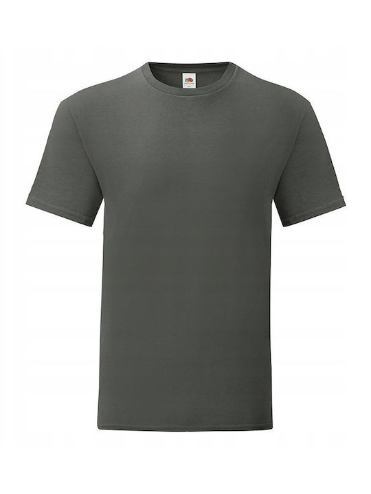 Fruit of the Loom Iconic Men's Short Sleeve Promotional T-Shirt Light Graphite
