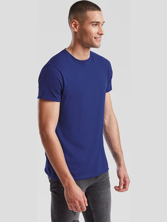 Fruit of the Loom Iconic Unisex Διαφημιστικό T-shirt Κοντομάνικο Cobalt Blue