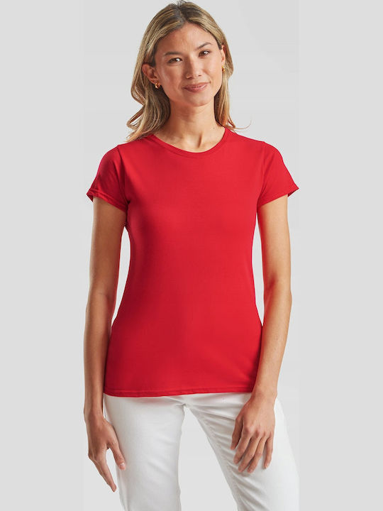 Fruit of the Loom Γυναικείο Διαφημιστικό T-shirt Κοντομάνικο σε Χρώμα