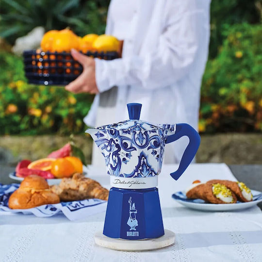 Bialetti Moka Express Кафеварка За Еспресо Синя