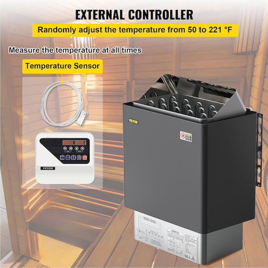 Electric Sauna Heater External Control 9kW Sauna Stove Sauna Room Spa