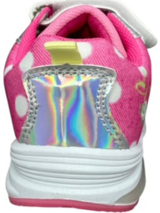 Minnie Mouse Kids Sneakers with Scratch & Lights Pink