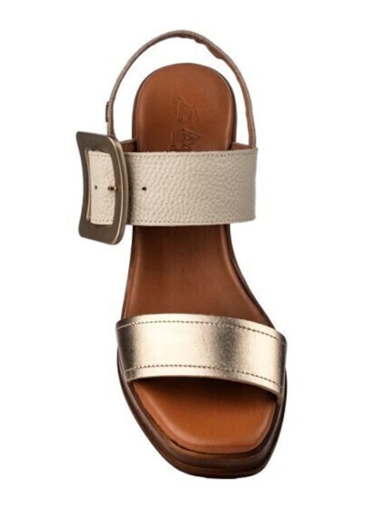 Leather Sandals Beige