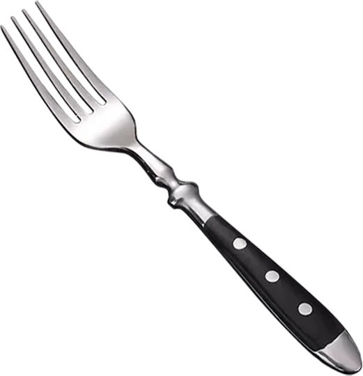 Dinox Set of Forks Table Black 20cm 12pcs