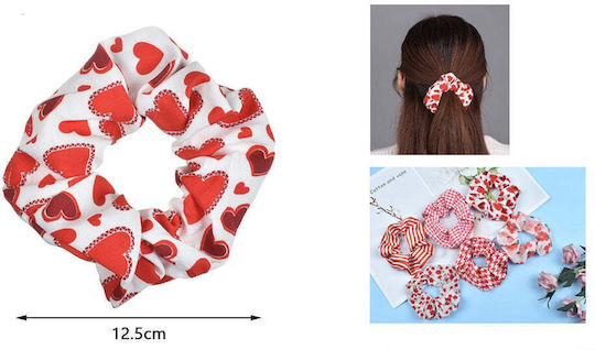 Scrunchie Μαλλιών Κόκκινες Αποχρώσεις 1 Τμχ