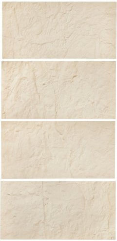 3D Wall Panels With Glue Yellow 48x24cm 4 Pieces
